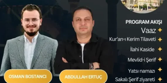 Isparta Gülistan Camii’nde Muhteşem Mevlid Kandili Programı