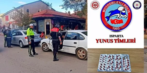 Isparta Yalvaç’ta Şok Denetim: Şüphelinin Üzerinden Düzinelerce Sentetik Hap Çıktı